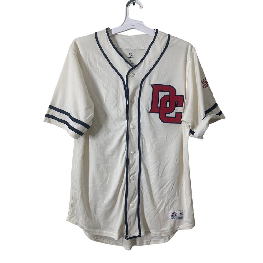 MLB Washington Nationals Vintage Button Down Jersey M t